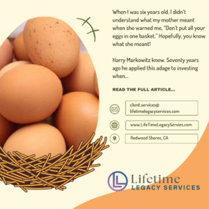 Photo of brown eggs in a basket. With an excerpt of the following newsletter